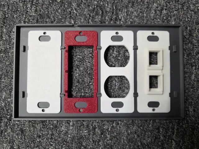 Modular Screwless Wall outlet switch cover plates — Фото 2 из 10