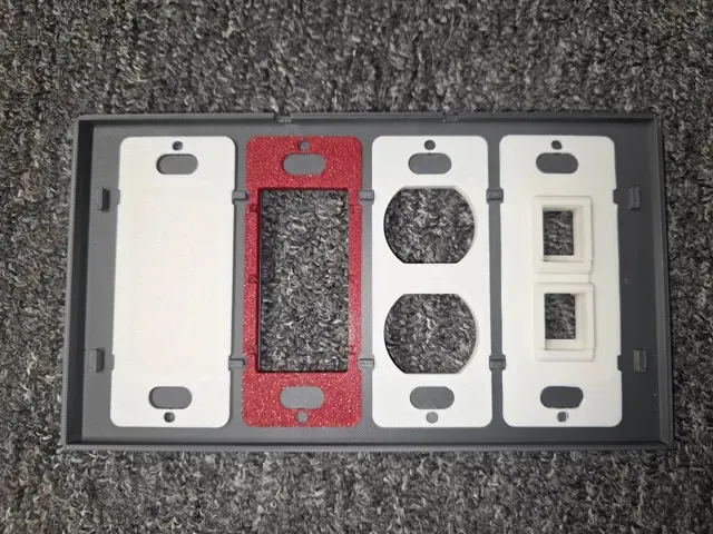 Modular Screwless Wall outlet switch cover plates — Фото 8 из 10