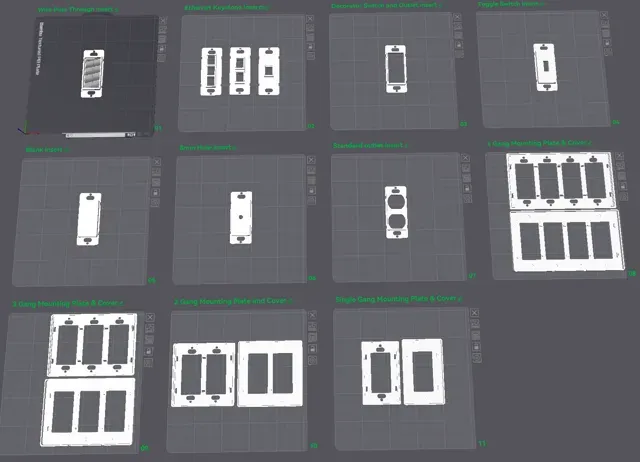 Modular Screwless Wall outlet switch cover plates — Фото 10 из 10