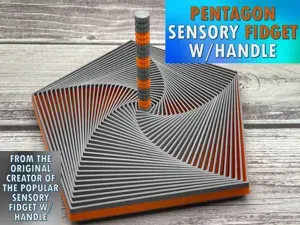 Pentagon Sensory Fidget w/Handle
