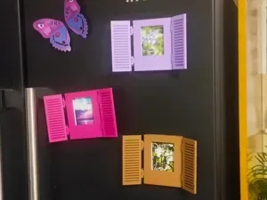Fridge Magnet Windows Photo Frame for Instax Mini