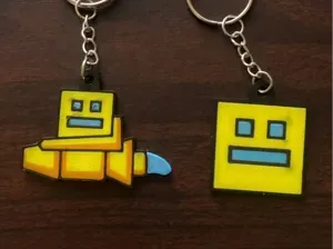 Geometry Dash Keychains