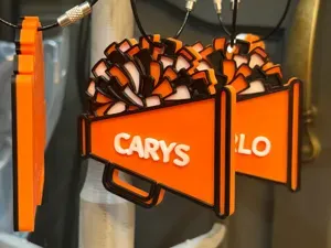 Customizable Cheer Keychain