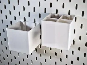 Large Square Containers for Ikea Skadis (8x8x8 cm)