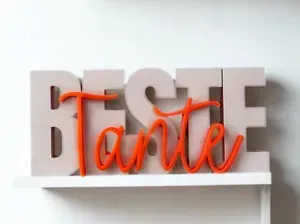 00080 Schriftzug Beste Tante