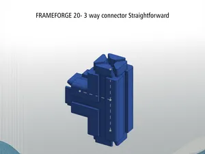 FRAMEFORGE 20– 3 way connector - straight