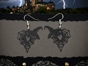 Haunted Spider Web earrings