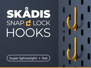 IKEA Skadis Lightweight Hook - only ~ 2g!
