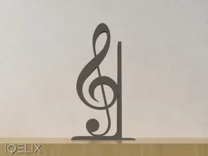Treble Clef Bookend