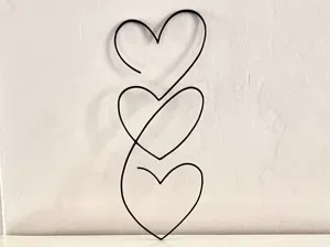 valentines minimalist hearts (fast print:10min)