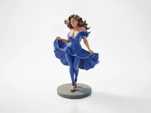 Lady Dancing Sculpture Female Figurine