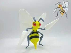 Beedrill 宝可梦015大针蜂无需AMS （可选一体眼）