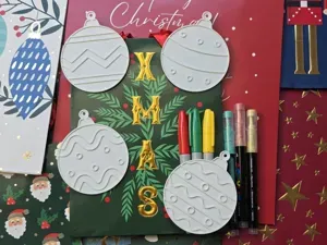 Christmas Bauble Coloring Tree Ornament Set 28
