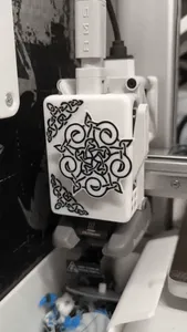A1/A1 mini extruder cover. Celtic knotwork 2