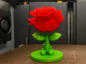 Cute Rose Figurine – Easy 3D Print Decoration