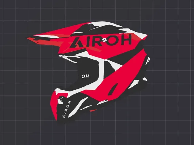 Airoh twist 3 red keychain