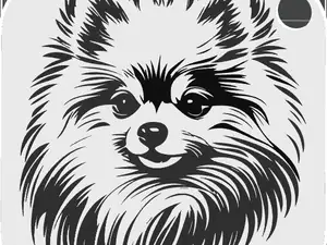 Pomeranian keychain