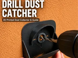 Drill Guide & Dust Catcher – Clean Wall Drilling