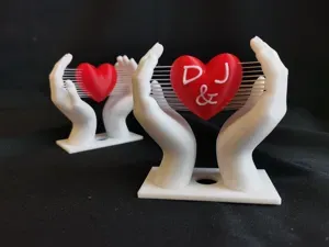String Art Heart in Hands
