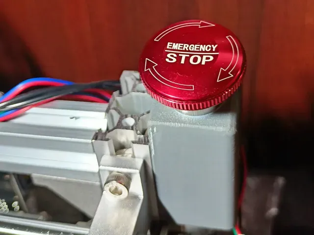Emergency stop mount to 2040 profile cnc router 3d — Фото 3 из 3