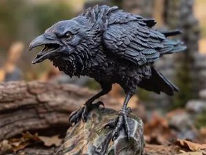 Detailed Raven Miniature Figure