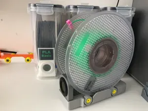 Cereal Box desiccant container hygrometer