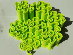 Gosper Curve Fractal Marble run (8mm)