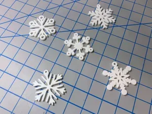 Snowflake Ornaments - Set of 5 - Set 01