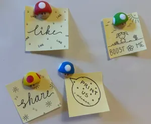 Super Mario UP Mushroom Fridge Magnet