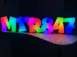 3D LED Name Sign - Light Box - MTR847