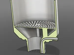 Vacuum filter funnel Buchner funnel