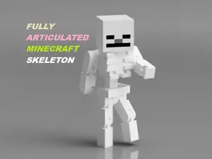 Fully Articulated Minecraft Skeleton
