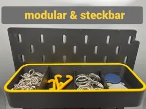 Modulare SKÅDIS Schalen mit steckbaren Trennwänden