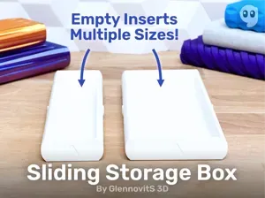 Sliding Storage Box (slim travel storage organizer