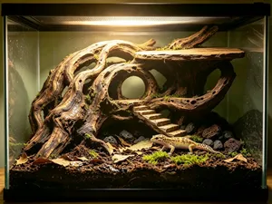 树桩造型 爬宠小屋 躲避屋 爬缸造景 鱼缸造景 乌龟爬台（放水里避免漂浮密度建议100%） 