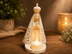Our Lady of Aparecida Candle Holder – LED Candle