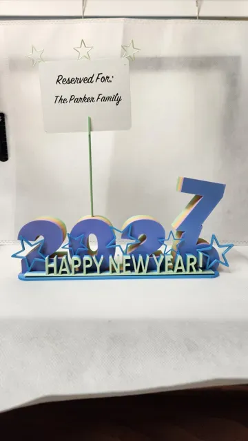 New Year's 2027 Table Topper With Reserve Card — Image 4 of 10