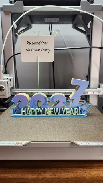New Year's 2027 Table Topper With Reserve Card — Image 9 of 10