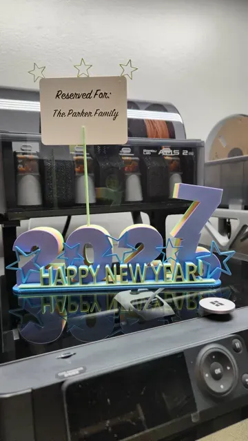 New Year's 2027 Table Topper With Reserve Card — Image 3 of 10