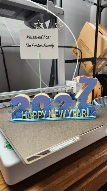 New Year's 2027 Table Topper With Reserve Card — Image 2 of 10
