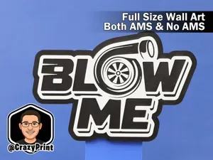 Funny Car Lovers Turbo Wall Art / Sign - No AMS