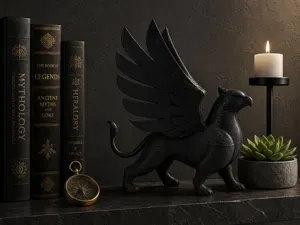 Winged Lion - Griffin Statue