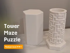 Tower Maze Puzzle - Gift box - Medium Level