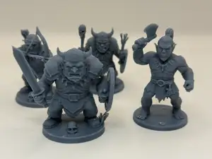 set of 4 orc patrol for dungeons and dragons DND