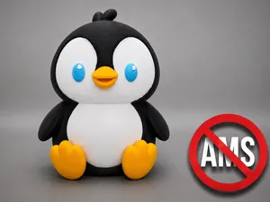 Fuzzy Penguin, No AMS, Multi-Part, Multi-Color