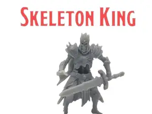 DnD TTRPG Skeleton King Miniature