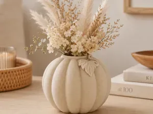 Pumpkin Vase Autumn Floral Decor Modern Decoration
