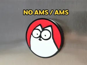 Simons Cat Magnet (or mini patch) (NO AMS/AMS)
