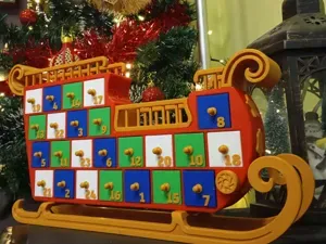 advent calendar Santa Claus Christmas sleigh