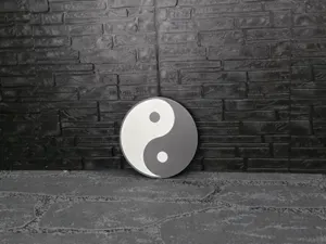 Magnet Schild "Yin und Yang / Jing & Jang"